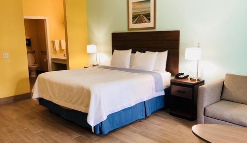 Room, 1 King Bed, Accessible, Non Smoking (Mobility/Hearing, Roll-In Shower)