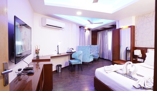 Deluxe Double Room, 1 Bedroom, Refrigerator, City View