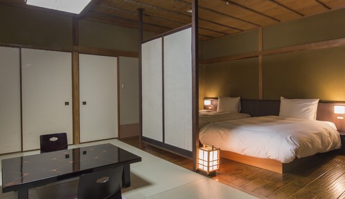 Main Building BOTAN - Japanese Western style Room with Partial Open-air Hot Spring Bath