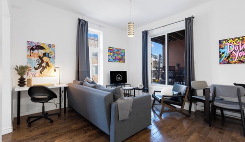 Deluxe Apartment, 1 Bedroom, Patio, City View (Mont-Royal 202)