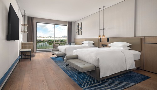 Room, 2 Double Beds, Balcony, Lake View