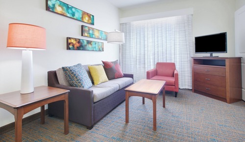 Suite, 1 King Bed with Sofa bed (Hearing Accessible)