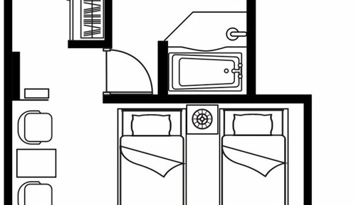 Premier Studio, 2 Twin Beds