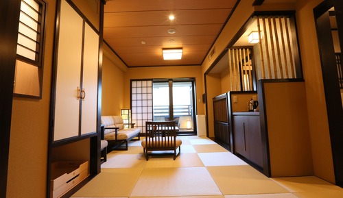 Japanese Western Style Twin Room, Garden View, Private Open-Air Bath
