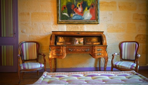 Deluxe Double Room, Ensuite, Park View (Chambre Parme)