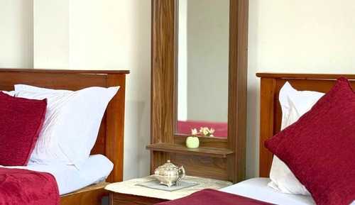 Superior Room, Multiple Beds, Private Bathroom, Mountain View