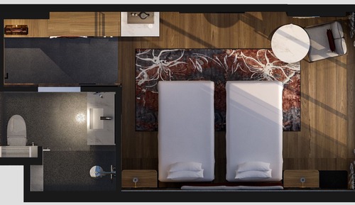 Deluxe Room, 2 Twin Beds, City View