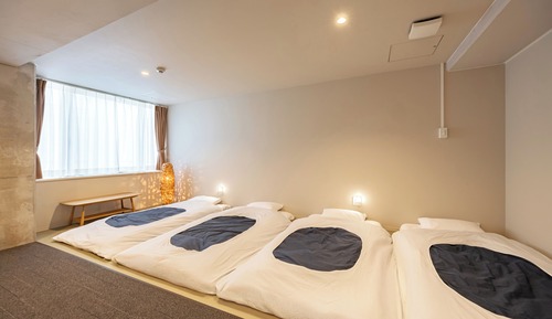 Japanese-Style Room for 5 with Private Shower room, Non Smoking (Futons)