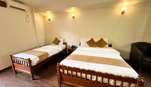 Deluxe Double or Twin Room, Balcony, Garden View