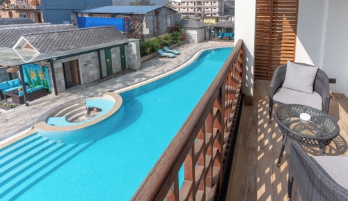 Luxury Room, Balcony, Pool View
