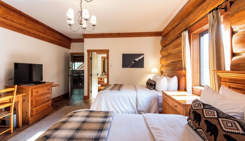 Double Room, 2 Double Beds, Mountain View