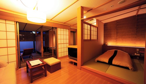 Japanese and Western style room with Open-Air Hot Spring Bath typeS - Non smoking