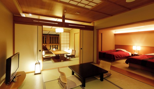 Japanese and Western style room with Open-Air Hot Spring Bath typeC - Non smoking