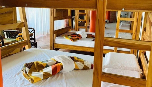 Family Shared Dormitory, Multiple Beds, Patio, Garden View