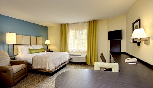 Studio Suite, 1 Queen Bed, Roll-in Shower (Comm Access)