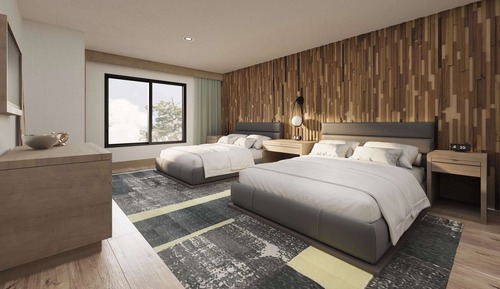 Suite, 2 Queen Beds, Patio, Poolside