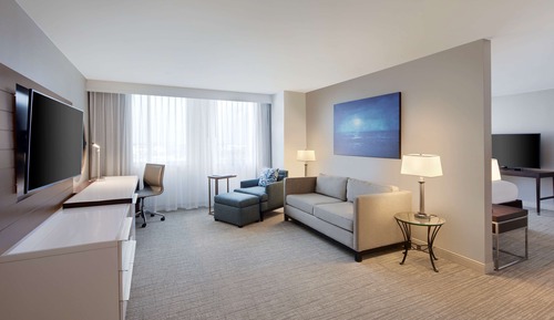 Suite, 1 King Bed, Accessible (Hearing, Roll-in Shower)