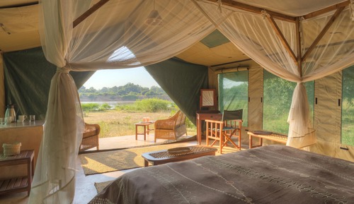 Luxury Tent, 1 Bedroom, River View (Safari)