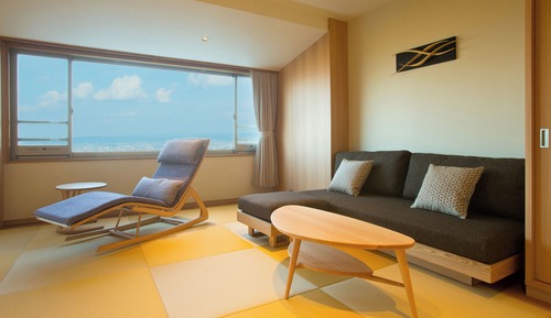 Japanese Modern Room with Open-Air Bath