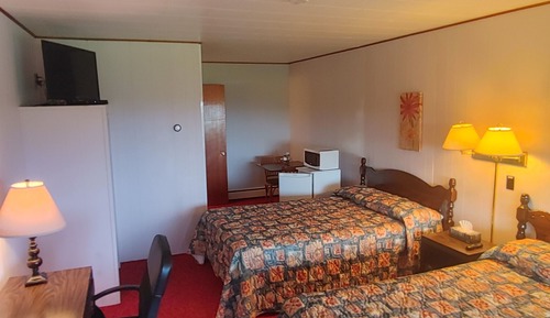 Panoramic Room, 2 Double Beds, Non Smoking, Partial Sea View
