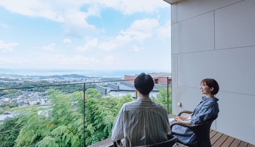 Japanese Western Style Room with Half Open-air Bath, 2F