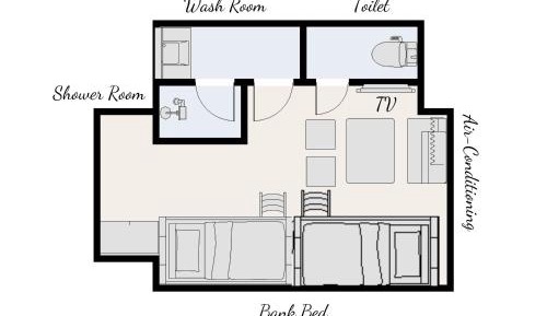 Quadruple Room with Private Bathroom