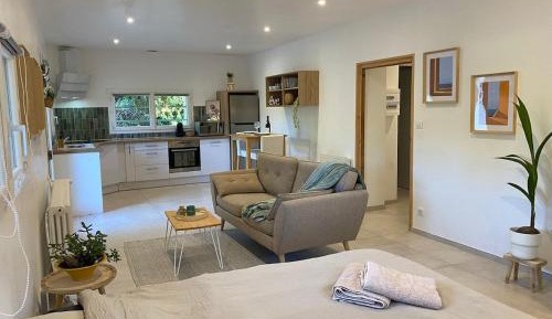 One-Bedroom Apartment with Garden View