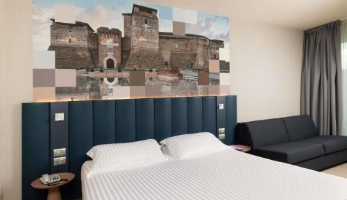 Superior Double Room with Sofa Bed and Balcony with Side Sea View