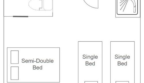Family Room with Private Bathroom