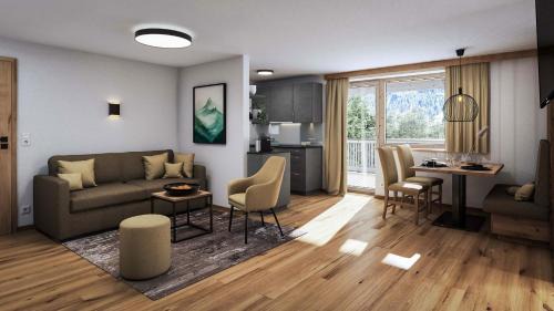 Three-Bedroom Apartment with Mountain View