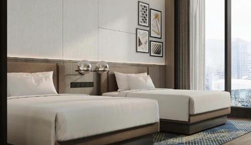 Superior Double Room with Two Double Beds and City View