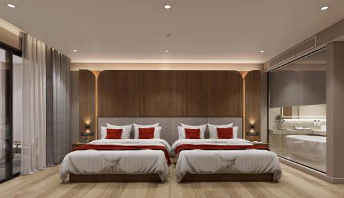 Deluxe Queen Room with Two Queen Beds and Jet Tub