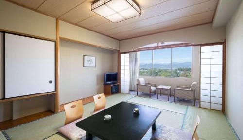 Japanese Style Classic Room with Four Futon Beds and Mountain View