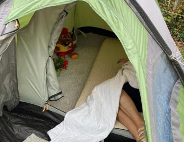 Lot with tent