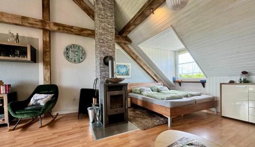 apartment with terrace and fireplace