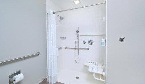 1 King Accessible Guest Room (Hearing & Mobility Accessible w/Roll-In-Shower)