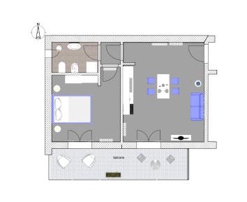 Apartment with Balcony