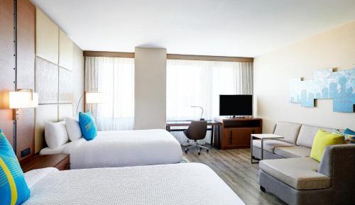 Queen Studio with Two Queen Beds and Sofa Bed