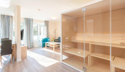Apartment with Balcony and Sauna