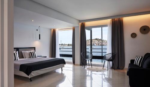 Master Suite with Sea and Poros Town View