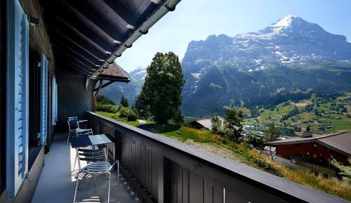 Double Room with Balcony, Eiger View and separate Bathroom