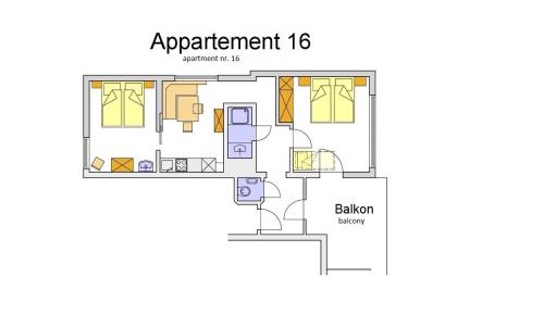 Superior Two-Bedroom Apartment with Balcony
