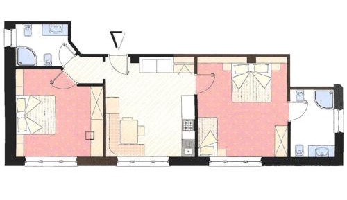 Apartment with Mountain View
