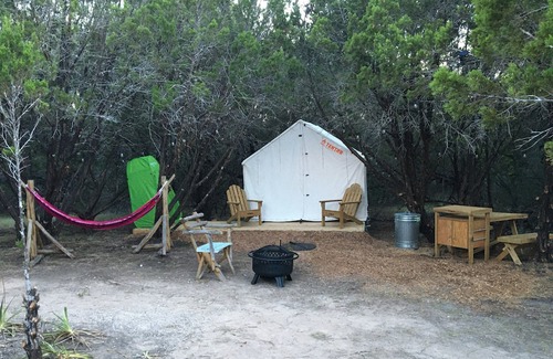 Lampasas RV Rental | Tentrr Signature Site - Cedar Glen Signature Campsite