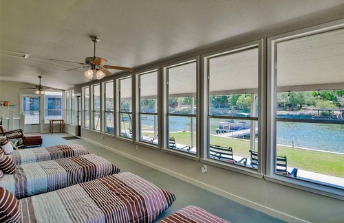 Granbury House | Waterfront Lake House with private boat launch and dock