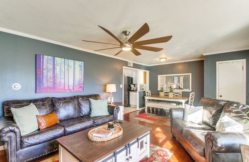 Midwest City Cottage | Easy OKC Access! Quiet Home w/Yard & Workspace