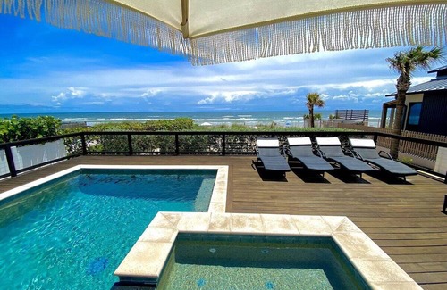 New Smyrna Beach House | Fabulous Oceanfront Beach Home with Pool & SPA, Firepit, Direct Beach Access