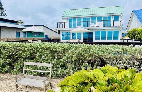 New Smyrna Beach House | Fabulous Oceanfront Beach Home with Pool & SPA, Firepit, Direct Beach Access