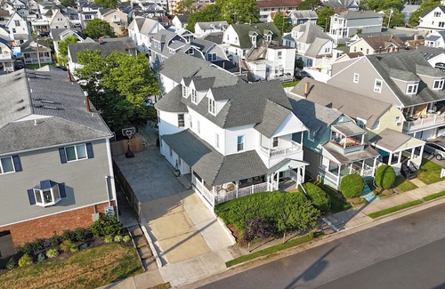 Bradley Beach House | Beautiful ocean view large 3rd floor apt with deck