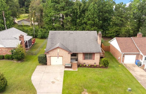 Pine Forest House | Cozy Boho Bedroom in Superb Fayetteville Location